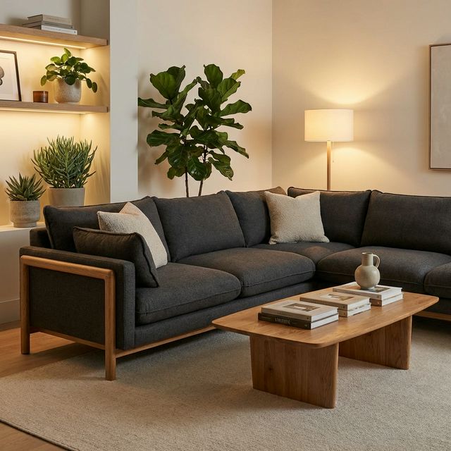 Modern Sofa Sets - L-Shaped Sofas, Living Room Furniture Thiruvananthapuram